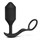 Черная анальная вибропробка с эрекционным кольцом Vibrating Snug   Tug XL - фото 429373