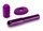 Фиолетовый жезловый вибратор Le Wand Grand Bullet с двумя нежными насадками - фото 429391