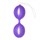 Фиолетовые вагинальные шарики Wiggle Duo - фото 430257