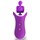 Фиолетовый оросимулятор Clitella со сменными насадками для вращения - фото 430275