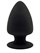 Черная анальная втулка Premium Silicone Plug XS - 8 см. - фото 430495
