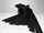 Черная замшевая плеть с лаковой розой в рукояти - 40 см. - фото 430616