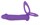 Фиолетовая вибронасадка для двойного проникновения с 2 эрекционными кольцами - 12,7 см. - фото 431202