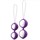 Фиолетово-белые вагинальные шарики Bfit Classic - фото 432124
