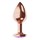 Пробка цвета розового золота с фиолетовым кристаллом Diamond Amethyst Shine S - 7,2 см. - фото 432243