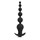 Черная анальная виброелочка TOWER с пультом ДУ - 20,7 см. - фото 432269