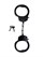 Черные стальные наручники - фото 432401