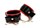 Черно-красные наручники с бантиками из эко-кожи - фото 433553