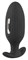 Черная анальная втулка с вибрацией и электростимуляцией Vibrating E-Stim Butt Plug - 9,2 см. - фото 434979