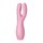Розовый клиторальный вибромассажер Threesome 3 - фото 435203