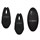 Черные зажимы для сосков с дистанционным управлением Silicone Remote Nipple Clamps - фото 437165