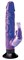 Фиолетовый вибратор-кролик с присоской Deluxe Bunny - 21 см. - фото 438720