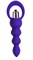 Фиолетовая анальная вибровтулка Twisty - 14 см. - фото 439038