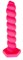 Ярко-розовый винтовой анальный стимулятор X-MEN - 24 см. - фото 439683