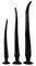 Набор из 3 длинных анальных пробок Super Long Flexible Butt Plug Set - фото 441056