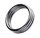 Металлическое эрекционное кольцо с рёбрышками размера M - фото 442165