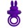 Фиолетовое эрекционное кольцо с вибростимуляцией клитора Vibrant Penis Ring III - фото 444183