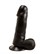 Упругий чёрный фаллоимитатор на присоске - 15,5 см. - фото 444303