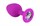 Фиолетовая силиконовая пробка с прозрачным кристаллом