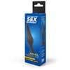 Чёрная анальная втулка Sex Expert - 10 см.
