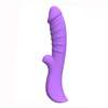 Вибростимулятор с клиторальным отростком "G-spot" violet