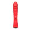 Вибростимулятор с клиторальным отростком "G-spot" red