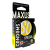 Презервативы с точками и рёбрами в металлическом кейсе MAXUS Special - 3 шт.