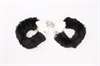 Меховые черные наручники с ключами Fur-lined Handcuffs